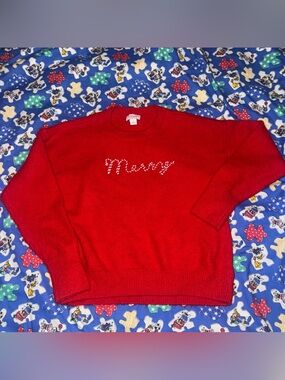 CECE GIRLS “MERRY” SWEATER SIZE MEDIUM